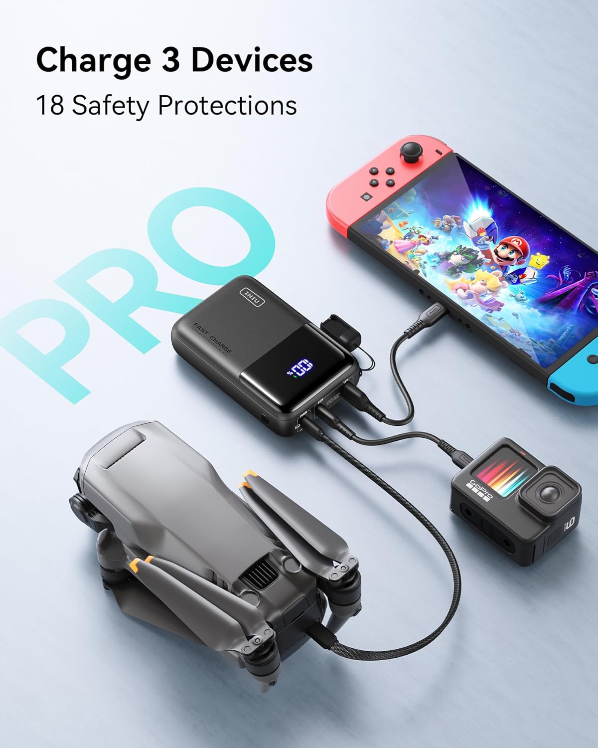 (Buy 1 Get 1 Free) INIU 100W Power Bank, Mini Size 25000mAh High Capacity Portable Charging Pack
