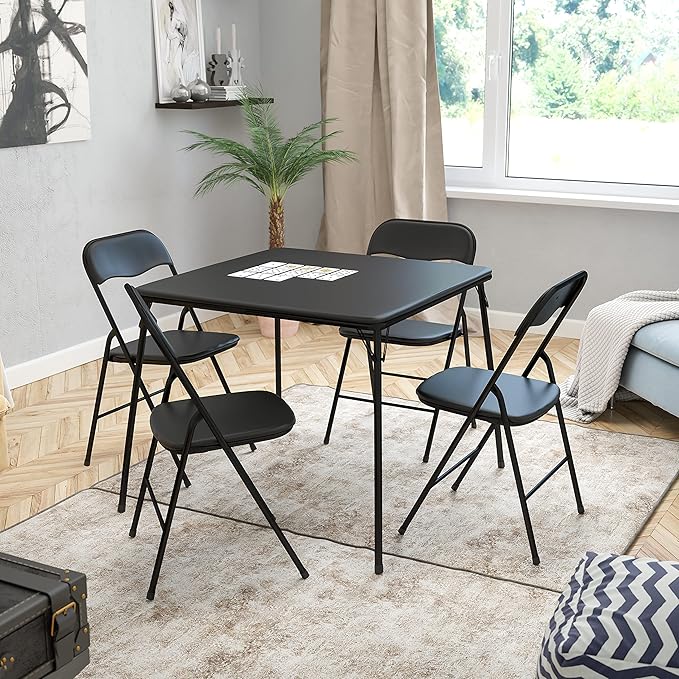 Limited time offer 5-piece folding card table and chair set, portable event table and chair set