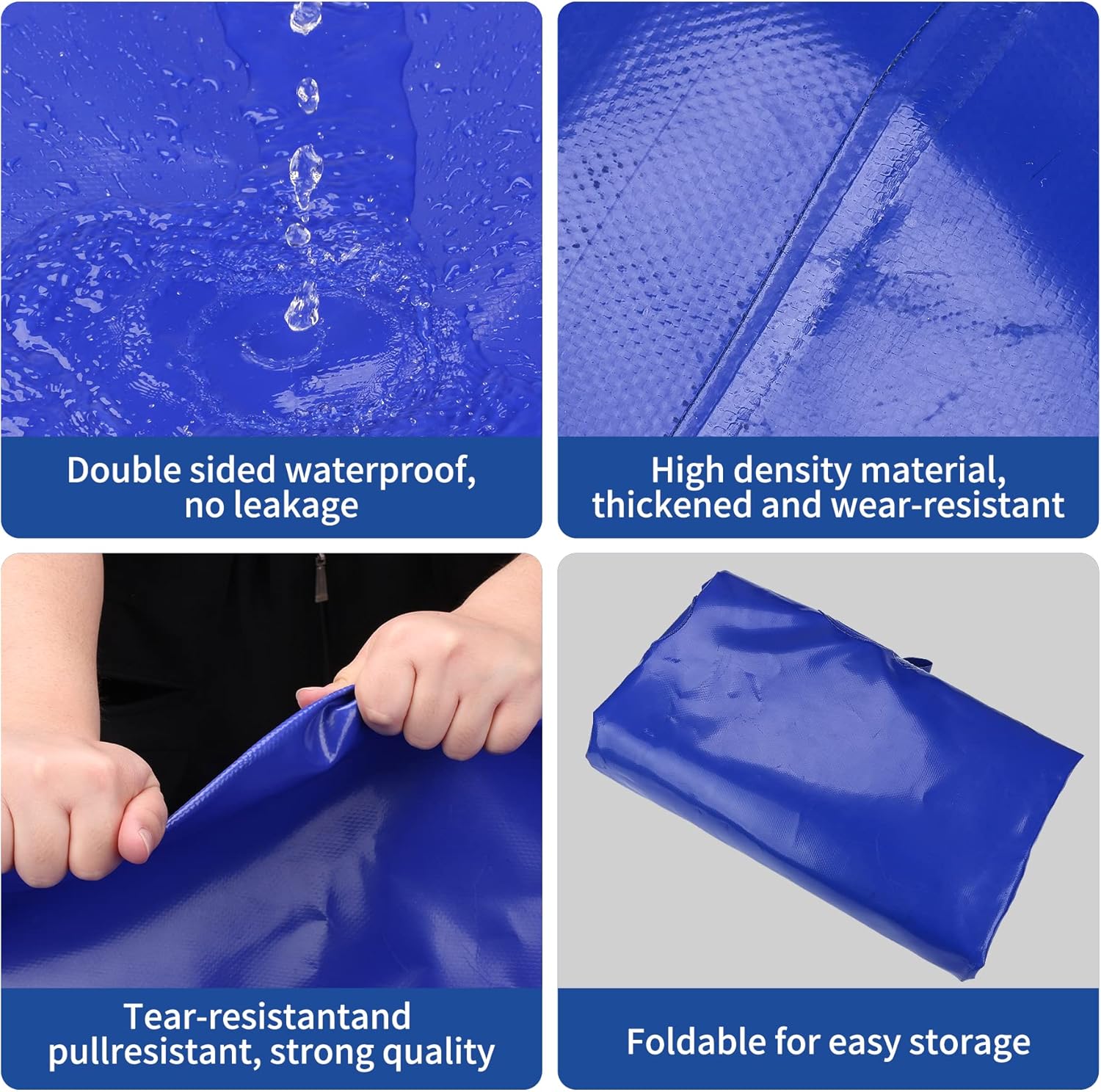 (Buy 1 Get 1 Free) GHOSOONE 760 L/200 Gal Water Bladder Tank, Foldable Portable Water Storage Container, Emergency Water Bag for RV, Truck Bed, Fire Prevention, Drought Resistance