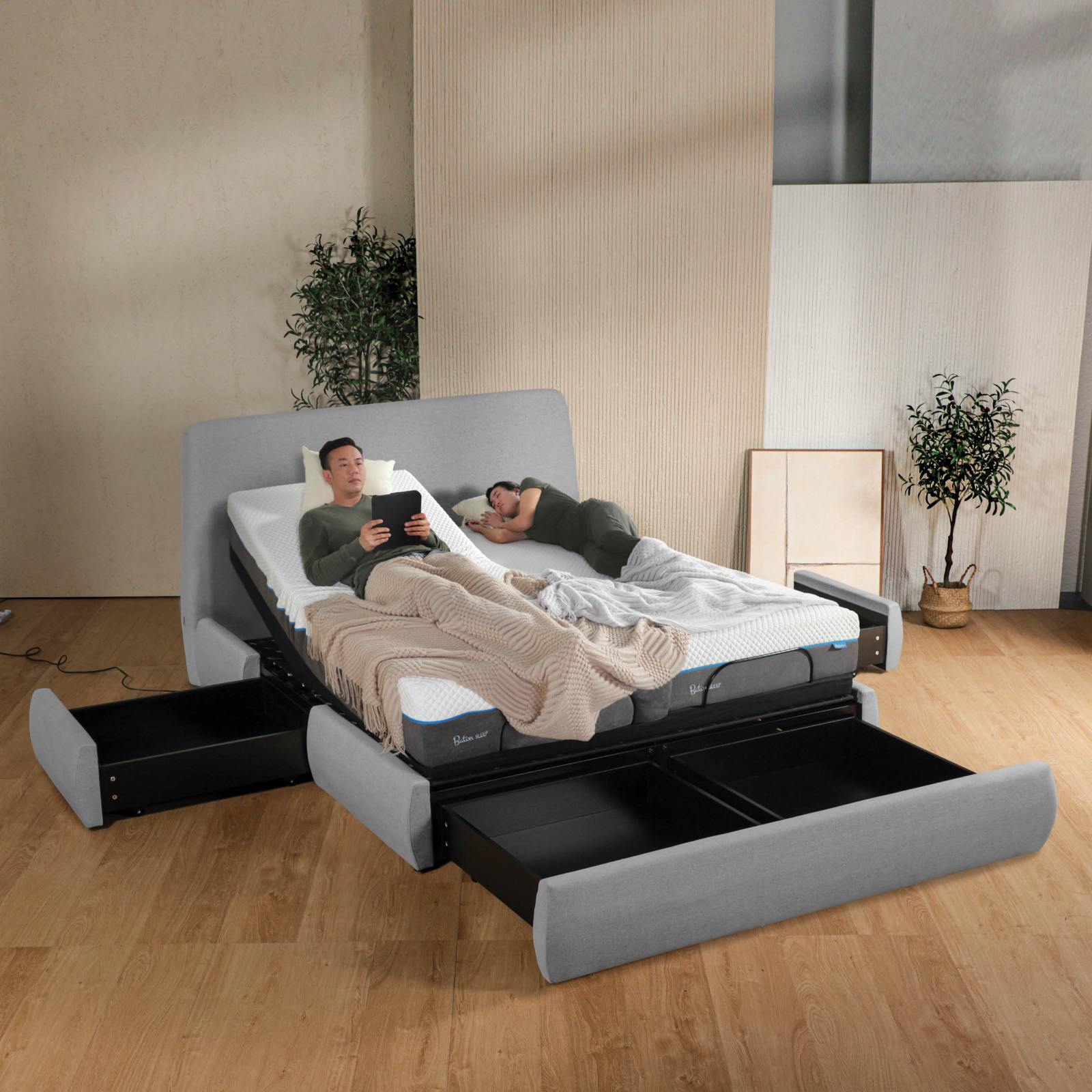 (New price)Ellington Adjustable Storage Bed Frame - Separate Beds
