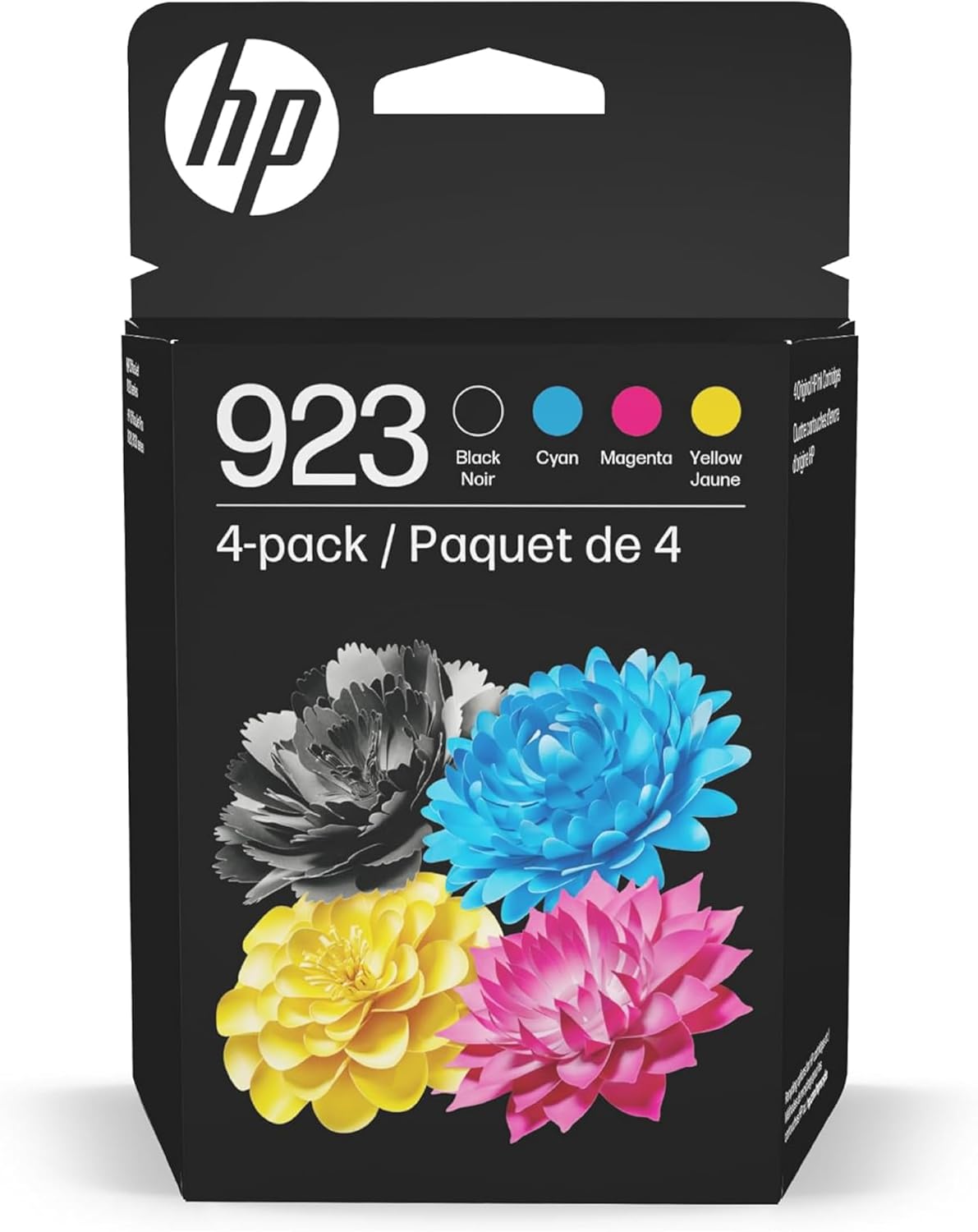 HP 923 Black, Cyan, Magenta, Yellow Ink Cartridges Printers | Works with Printer Series: OfficeJet 8120, OfficeJet Pro 8130 | Eligible for Instant Ink | 6C3Y6LN