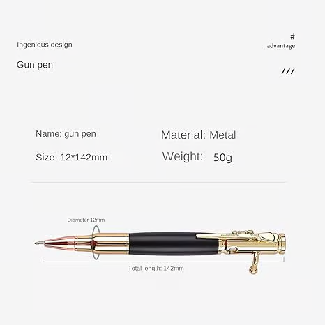 Creative multifunctional metal press ballpoint pen