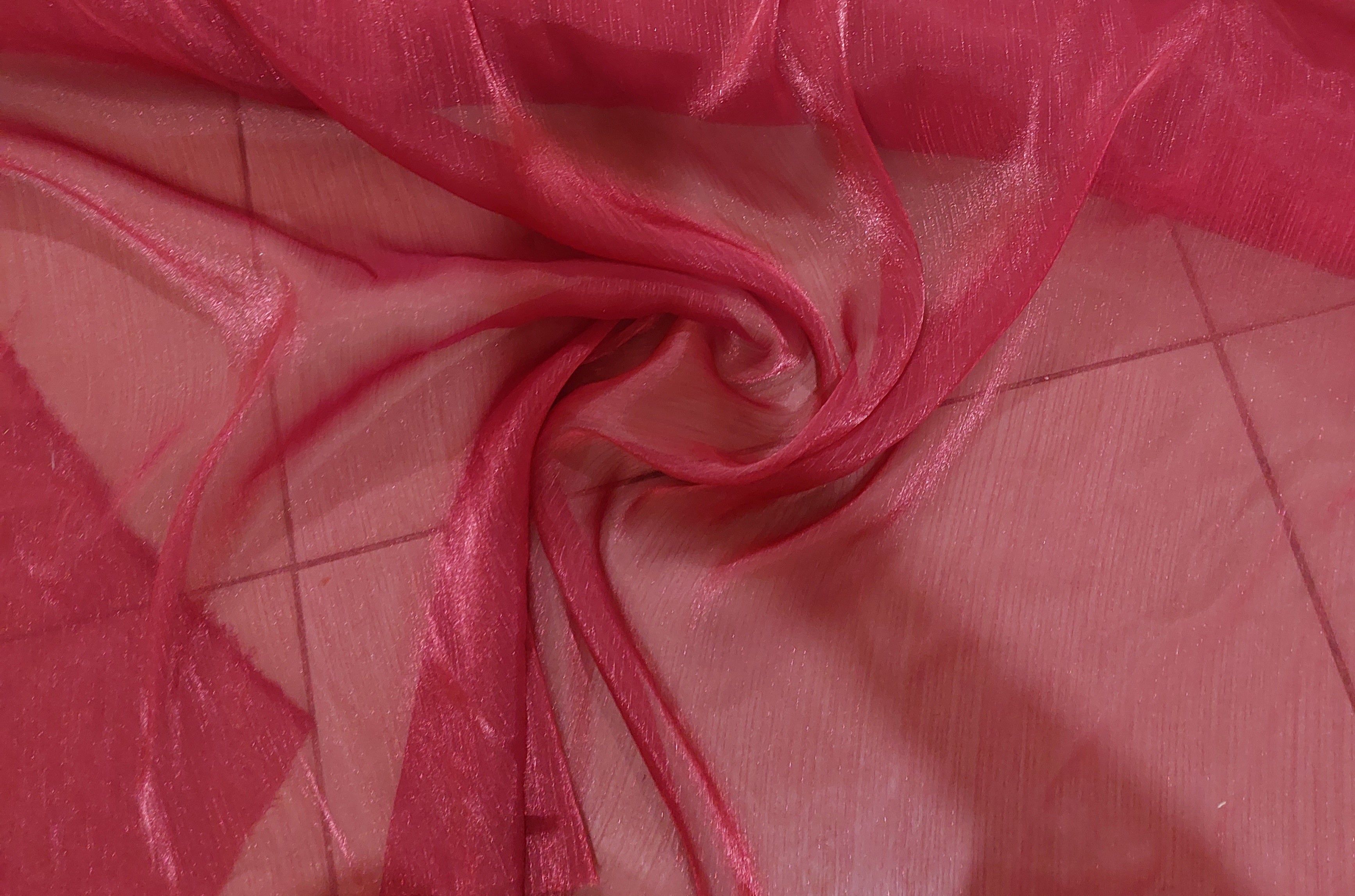 Crinkle crepe organza