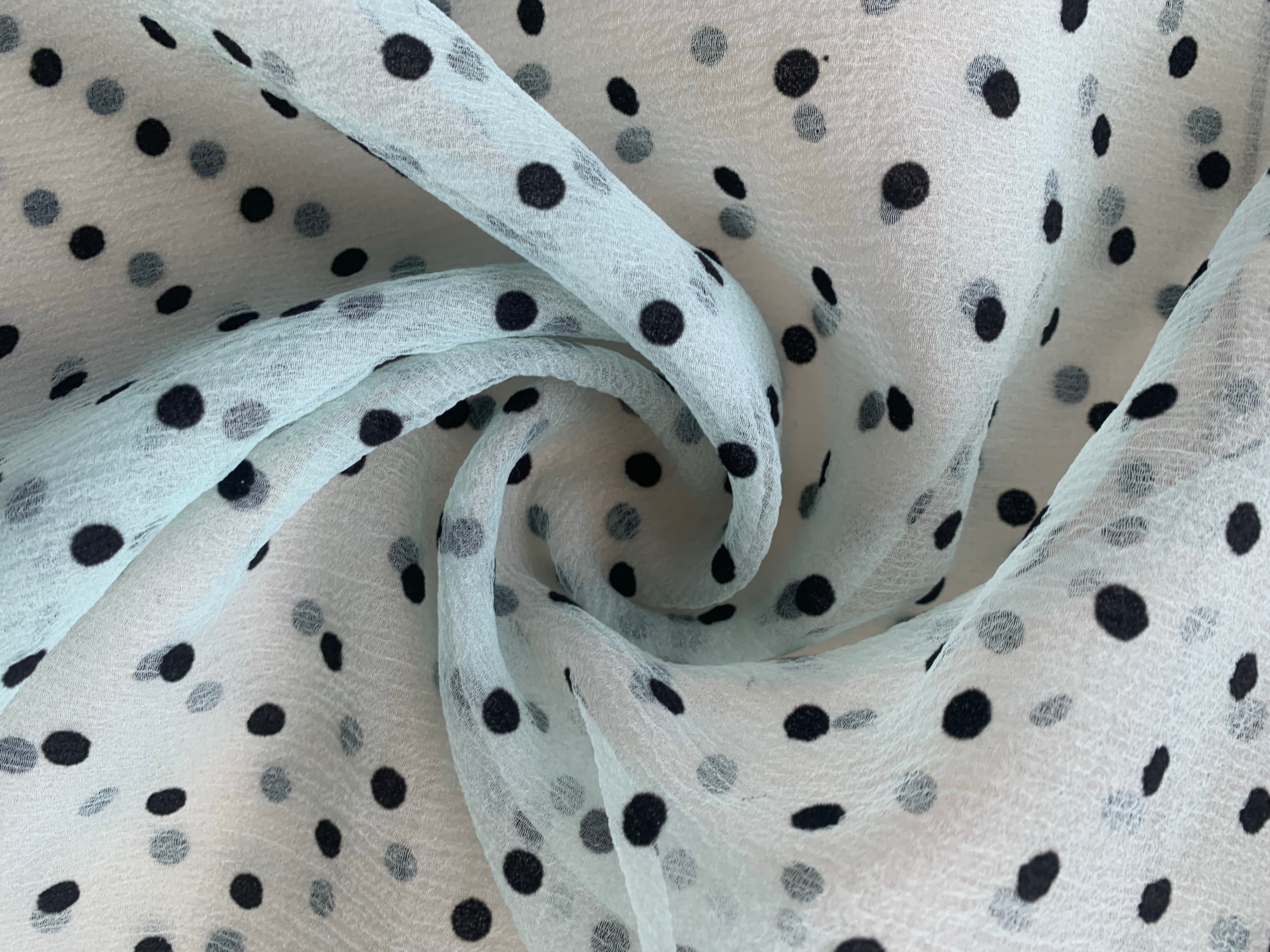 Polka bubble organza