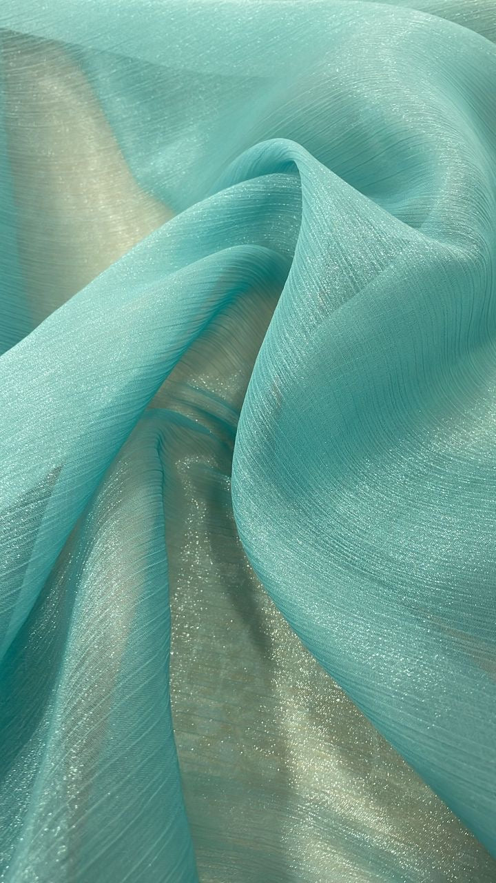 Crinkle crepe organza