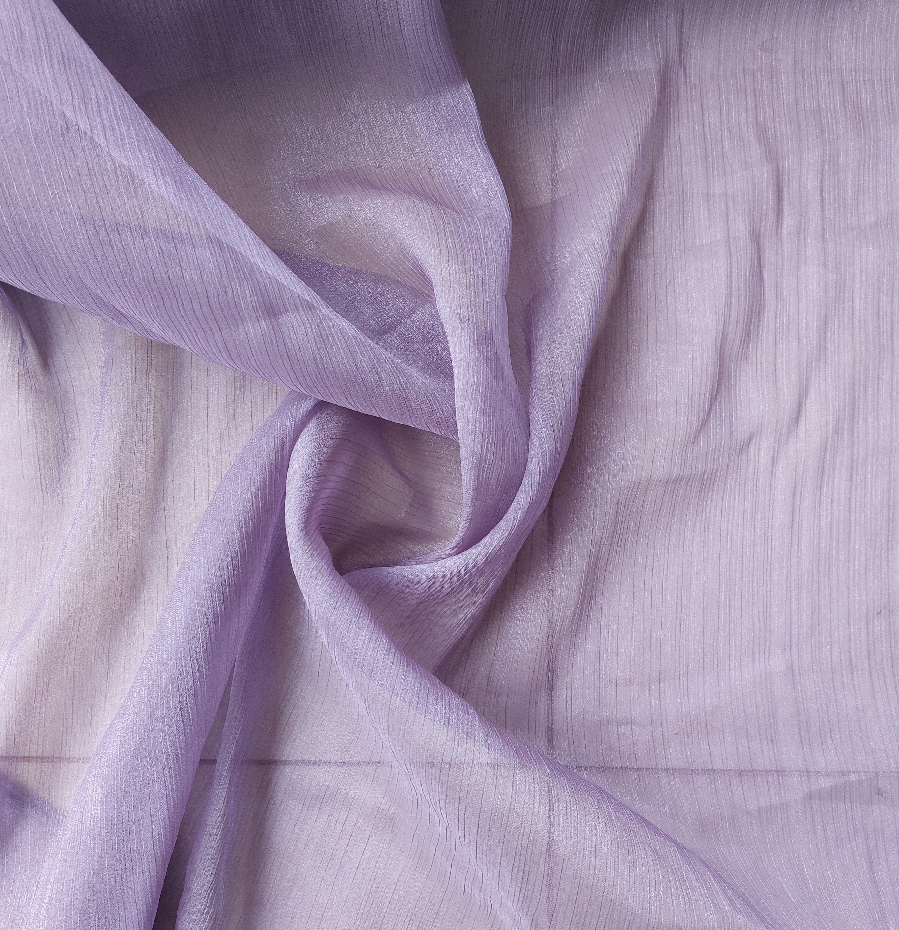 Crinkle crepe organza