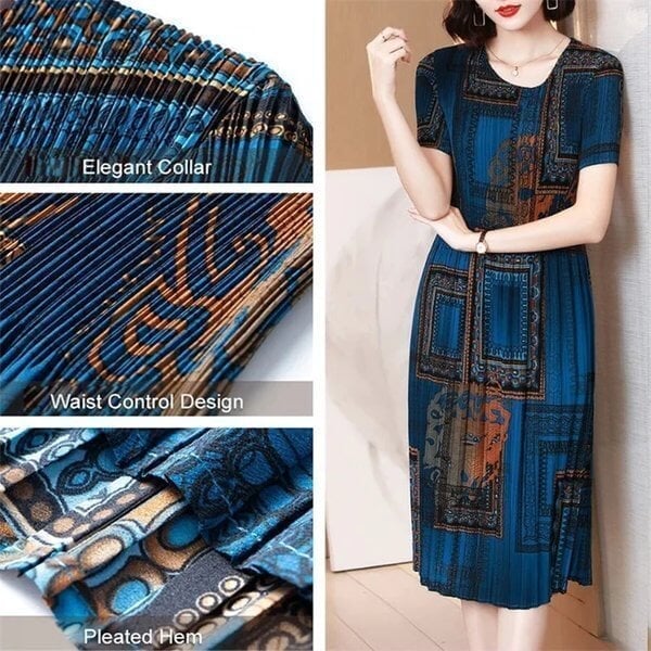 ???? Fashion pleated dress 