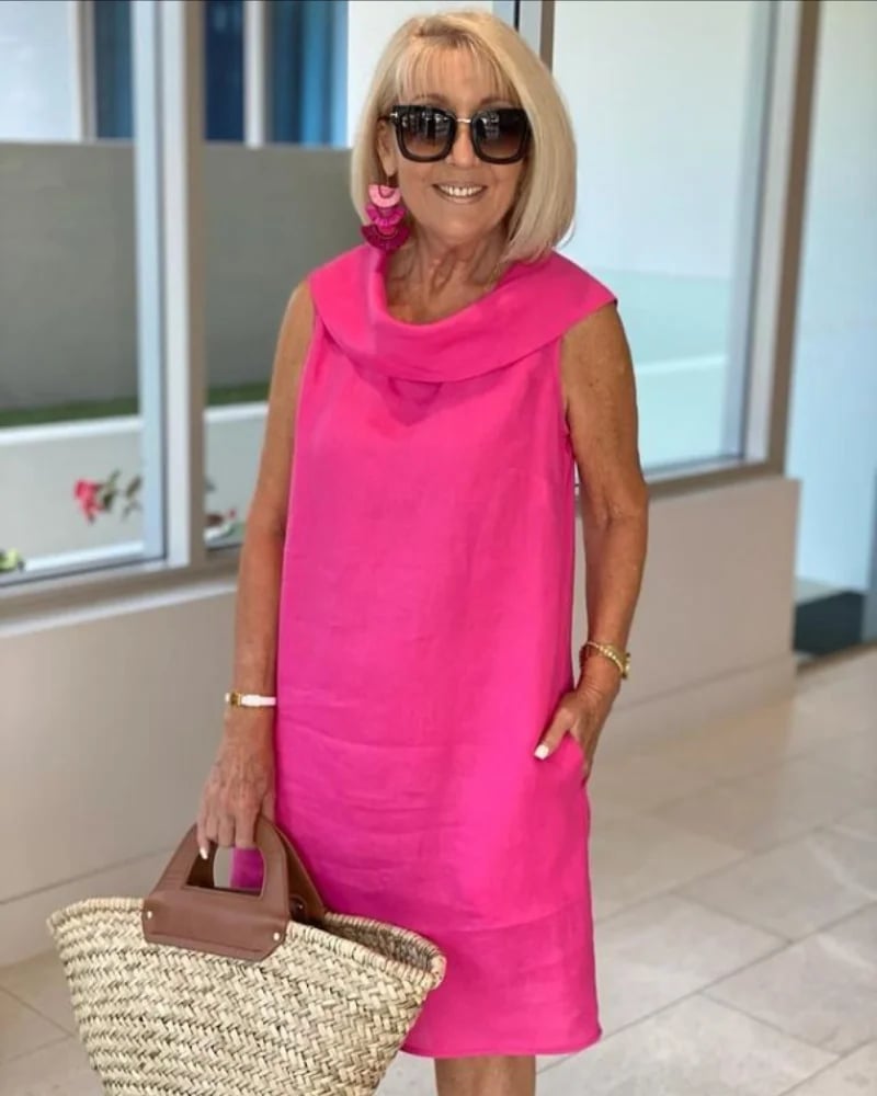 Summer Ruffle Collar Dress 
