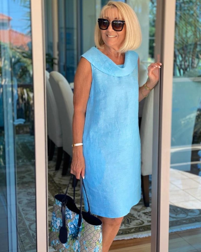 Summer Ruffle Collar Dress 