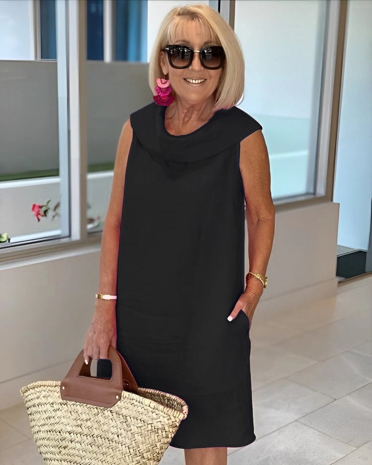 Summer Ruffle Collar Dress 