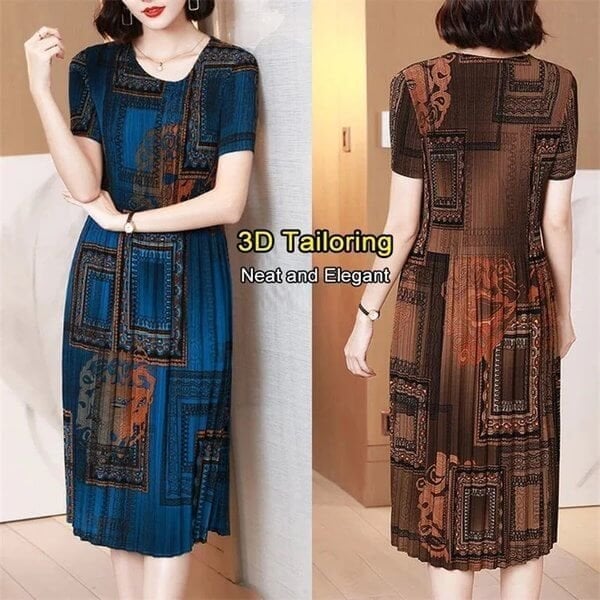 ???? Fashion pleated dress 