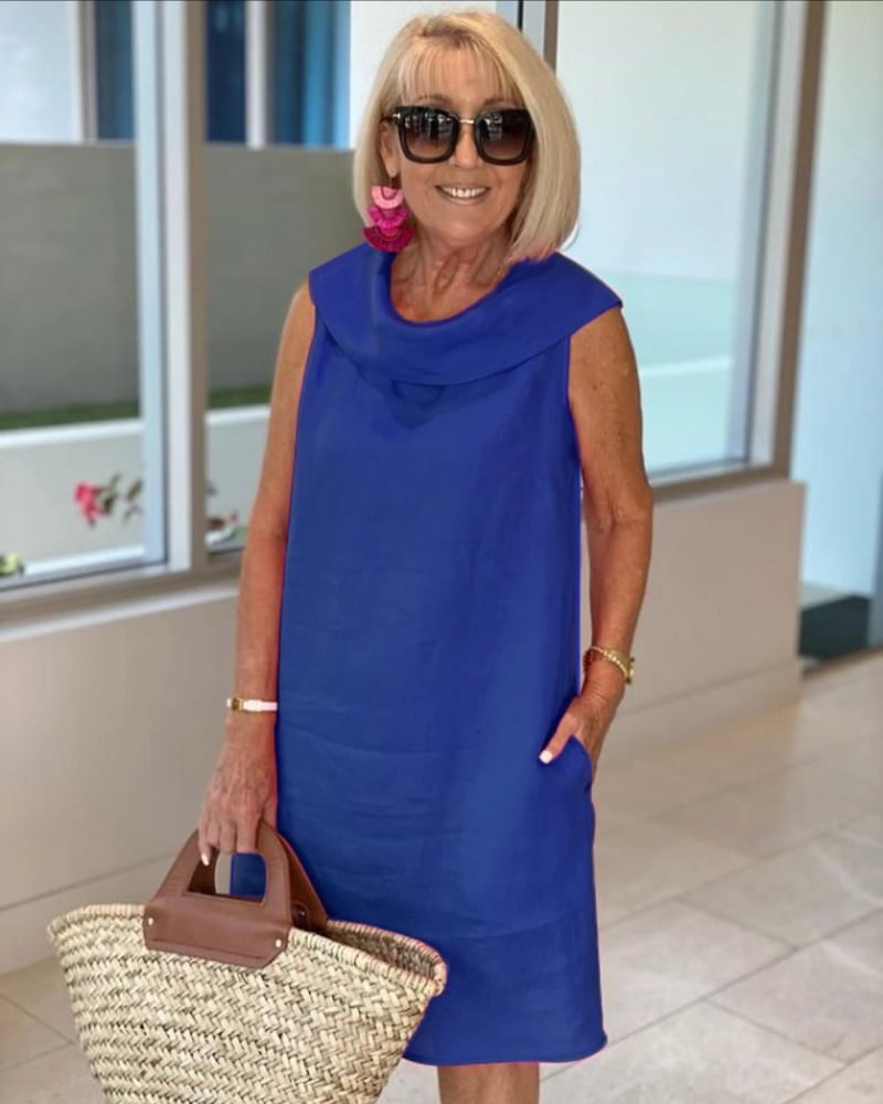 Summer Ruffle Collar Dress 