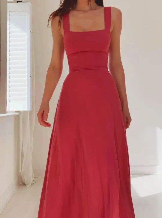 Audrey Reversible Midi Dress in Organic Bamboo with Pockets 