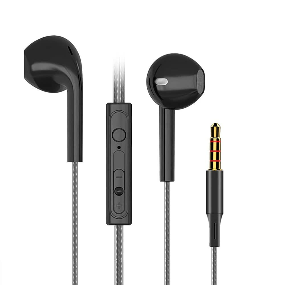 In-ear Sport Headsets Bass Wired 3.5mm In Ear Phones Key Control Headphones With Mic Music Earphones For Mobile Phone Computer PC