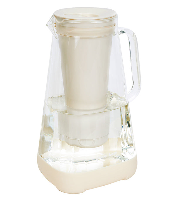 Purela P02 10 Cup Glass Water Pitcher With Filter, No Plastic Water Filter Pitcher