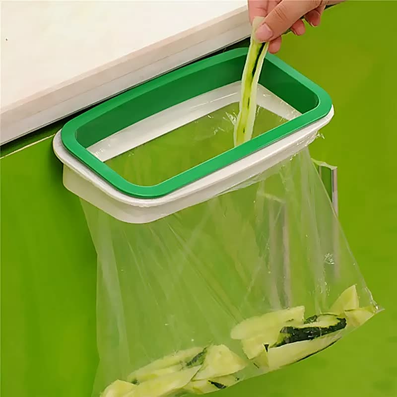 Creative Hanging Kitchen Cupboard Garbage Bag Cupboard Behind The Door Stand Holder Trash Bin Storage Rack