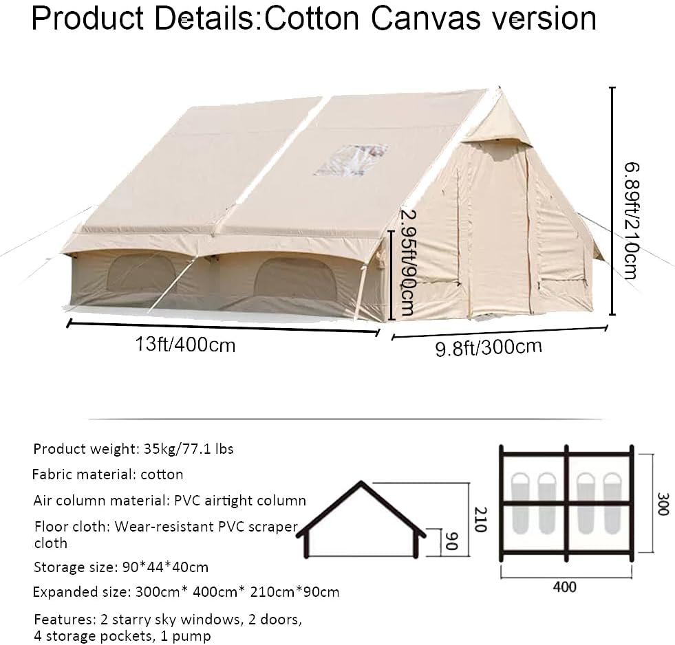 6 Person Outdoor Camping Inflatable Tent