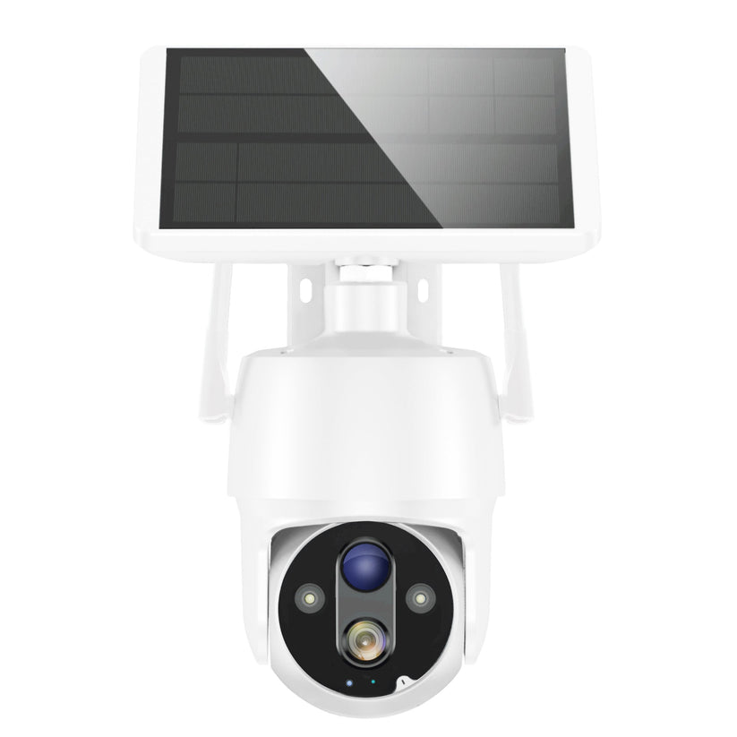 🎥360-degree Solar Surveillance Camera with Full Color Night Vision