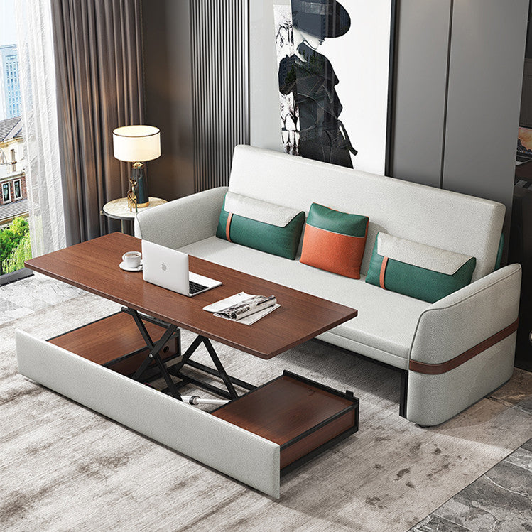 Last 3 days -Multifunction Sofa Bed with Electric Liftable Coffee Table