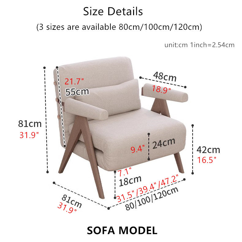 3-In-1 Convertible and Adjustable Loveseat Sleeper Sofa Bed