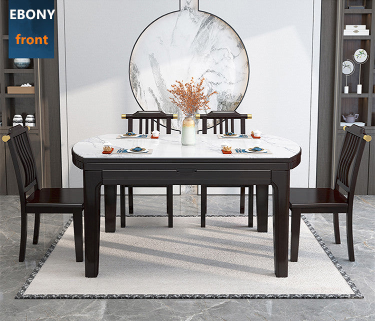 Limited time sale -2 In 1 Marble Table Top Dining Table Set
