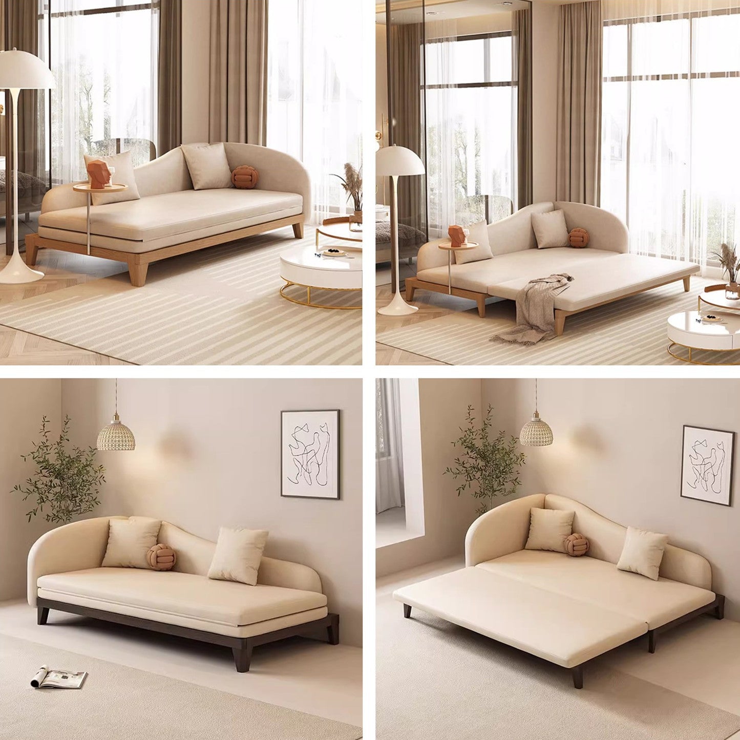 Limited time sale -Lounge Chaise Sofa Bed