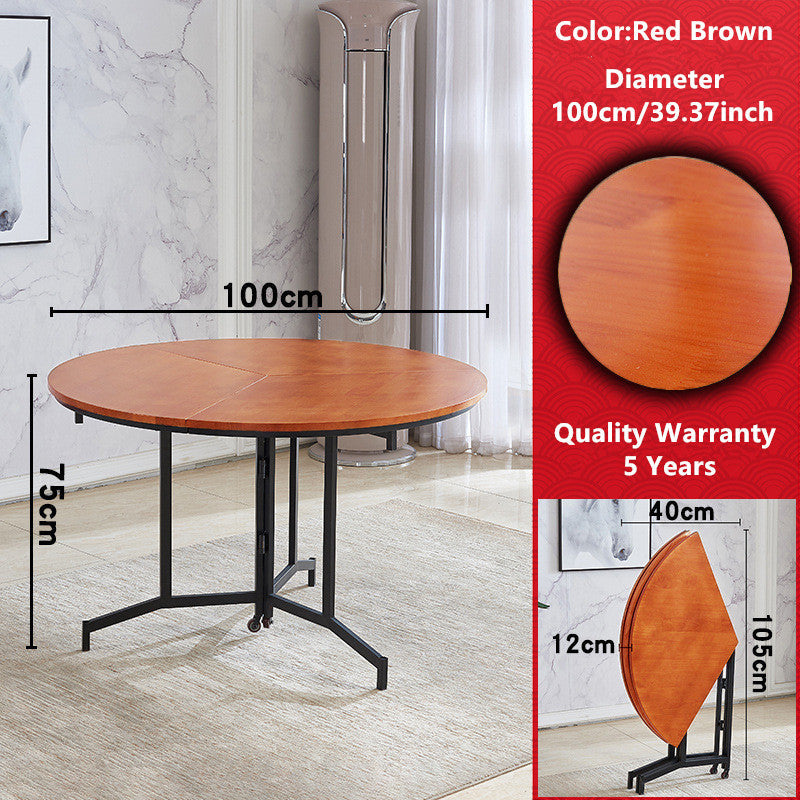 Space Saving Round Folding Table