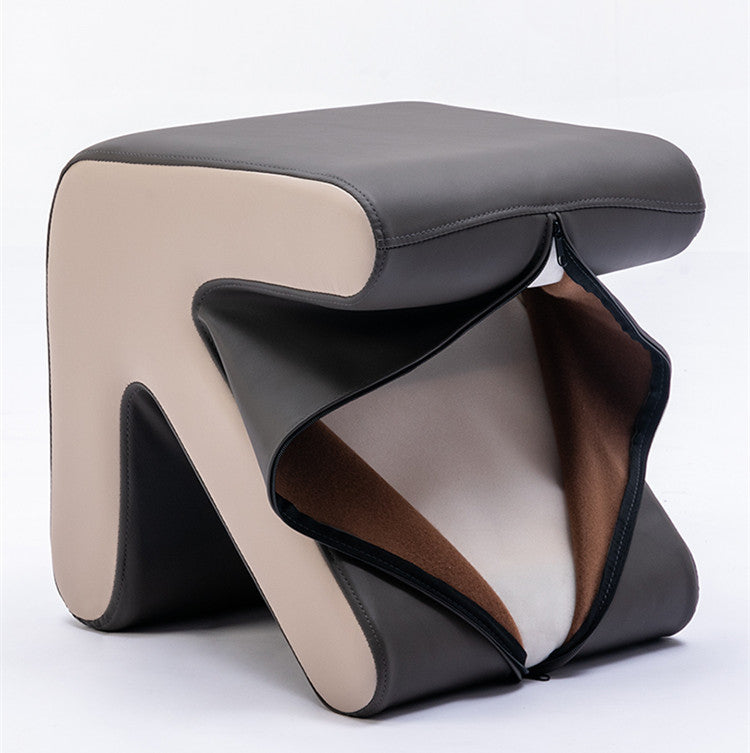 Limited time sale -Light Luxury Home Soft PU Faux Leather Arrow Style Footstool