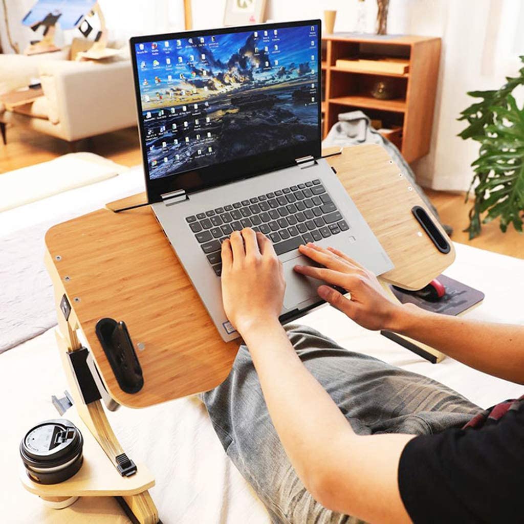 Portable Adjustable Laptop Bed Desk Stand Tray Table