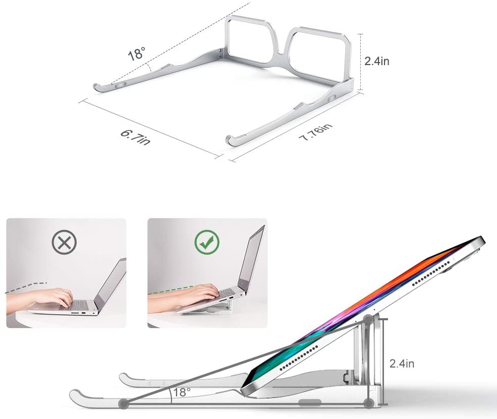 Limited time sale -Glasses Frame Shape Laptop Cooling stand