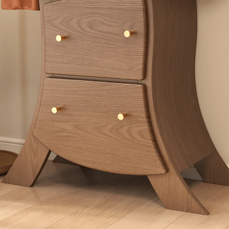 Limited time sale -Light Luxury S Style Solid Wood 5 -Drawer Accent Chest