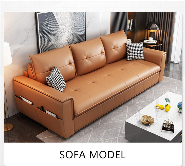 Leathaire Sleeper Sofa Bed With Mattress