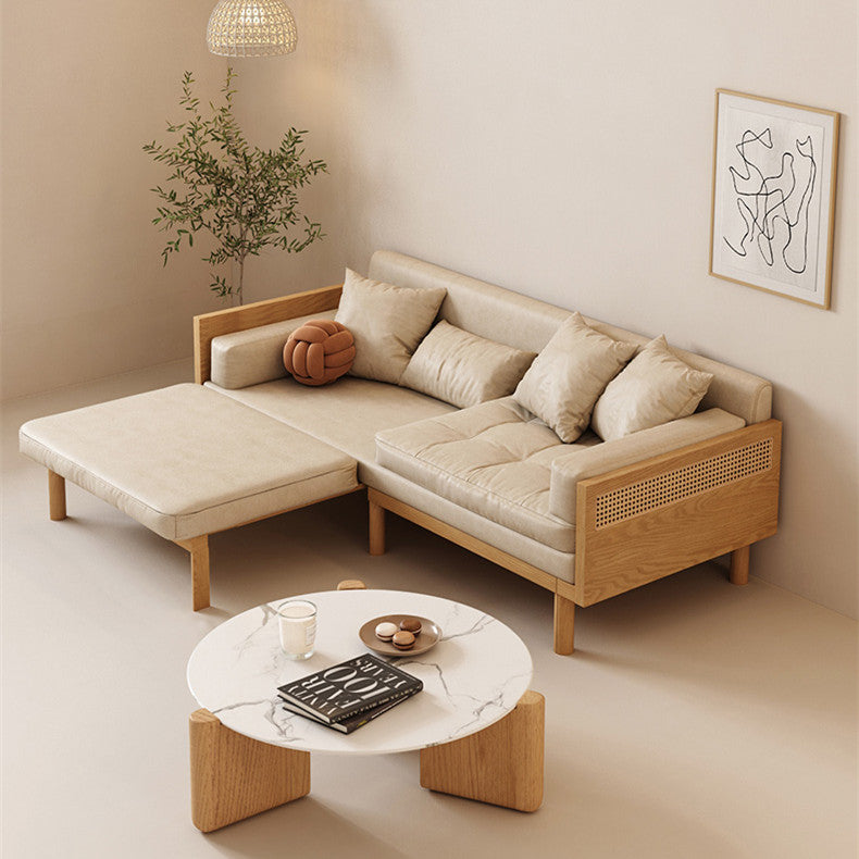 Janpandi Pull Out Multifunction Solid Wood Frame Sofa Bed