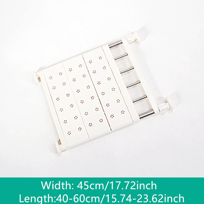 Limited time sale -Expandable Closet Tension Shelf Storage Rack for Wardrobe, Kitchen, Bathroom