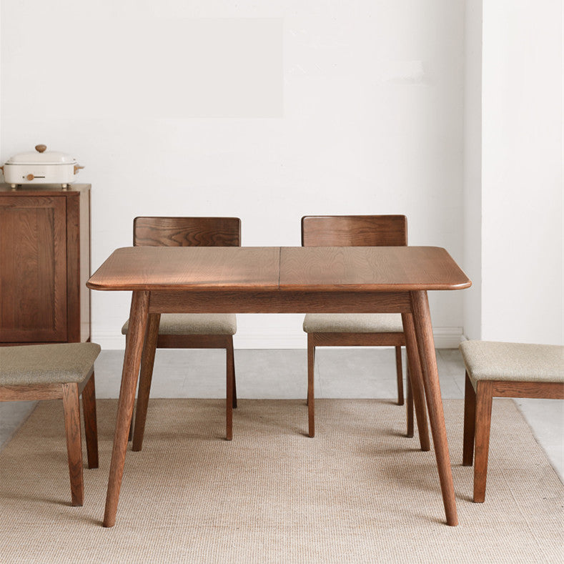 Extendable Rectangular Solid Wood Dining Table