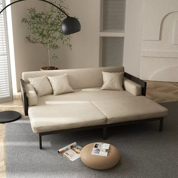 Janpandi Pull Out Multifunction Solid Wood Frame Sofa Bed