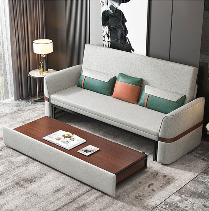 Last 3 days -Multifunction Sofa Bed with Electric Liftable Coffee Table