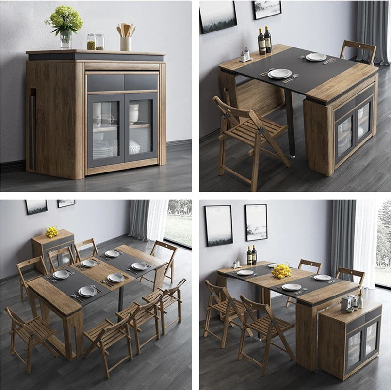 Limited time sale -Extendable Dining Table With Sideboard