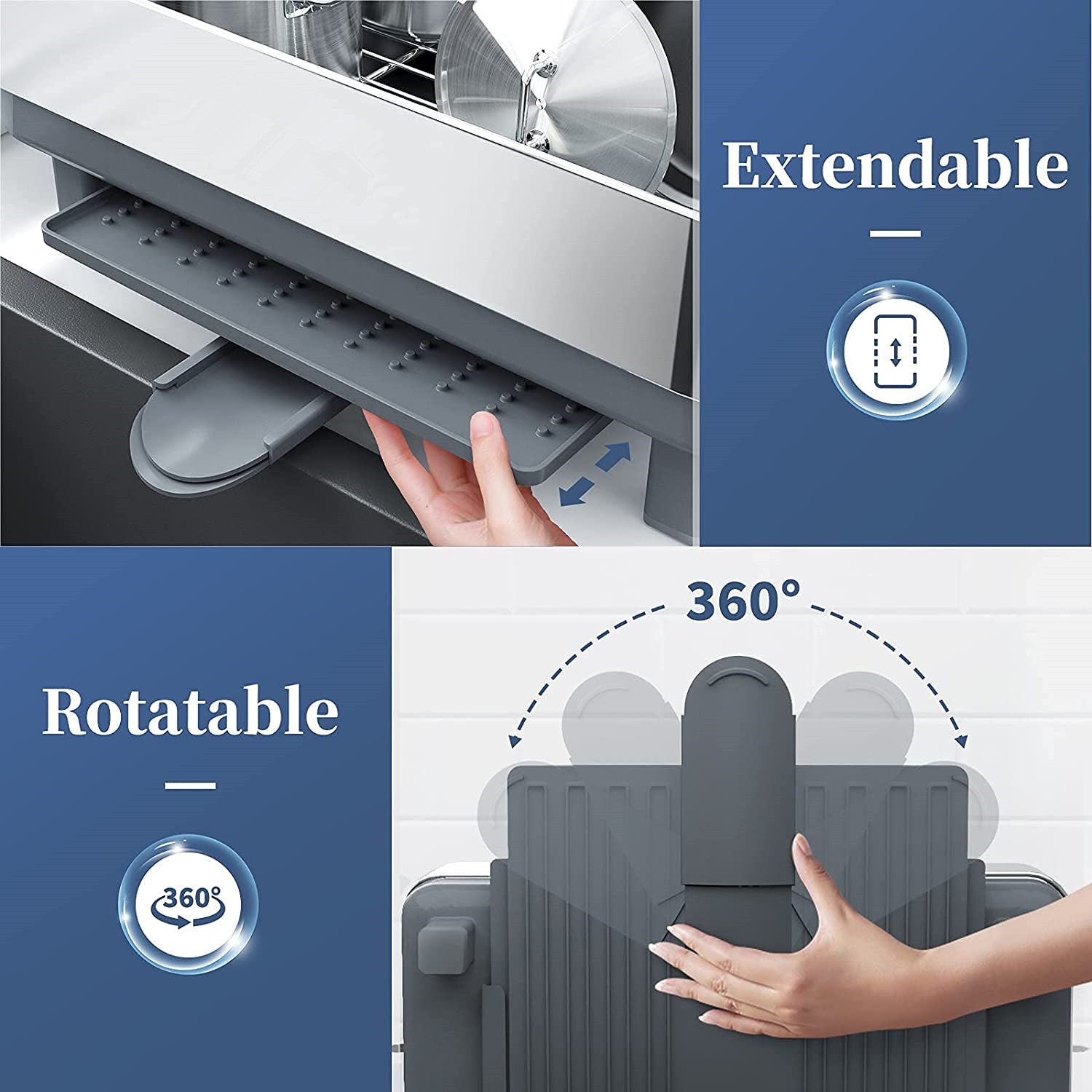 Limited time sale -Double Layer Stainless Steel Dish Drying Rack