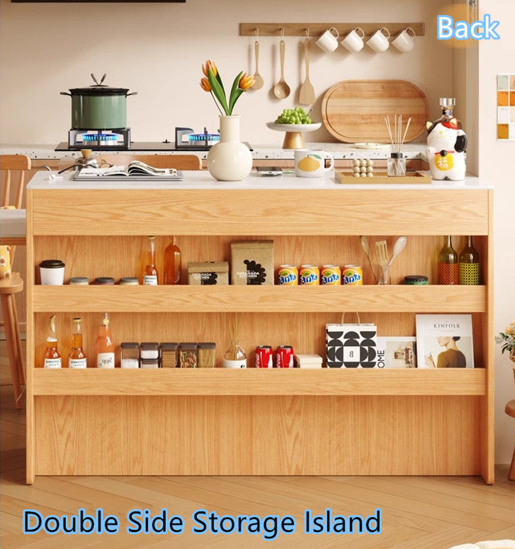 Sintered Stone Kitchen Island with 180 Degree Rotating Table