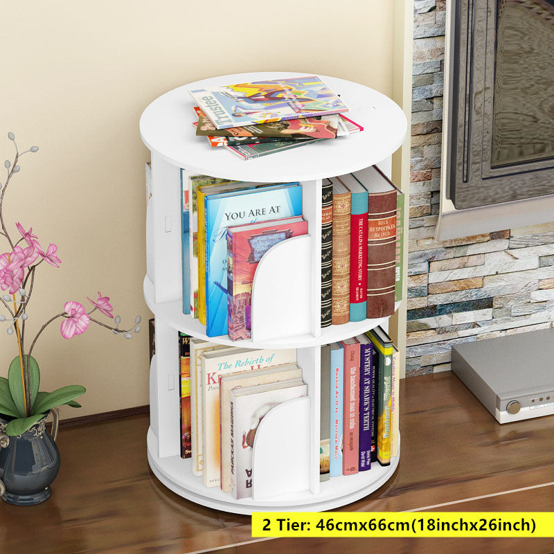 Limited time sale -2-5 Tier 360° Rotating Stackable Shelves Bookshelf Organizer