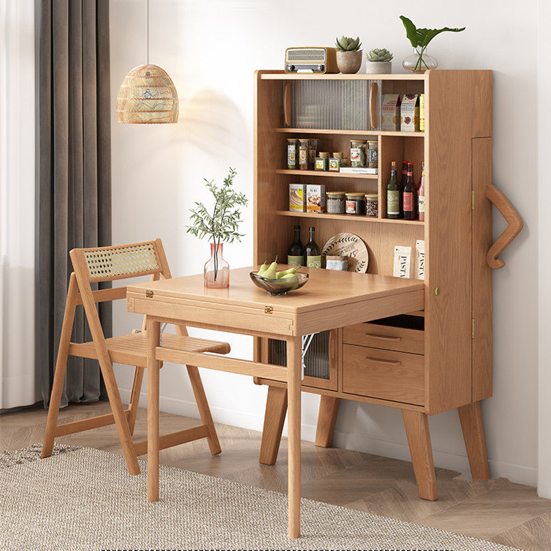 Space Saving Sideboard Table With Folding Chairs