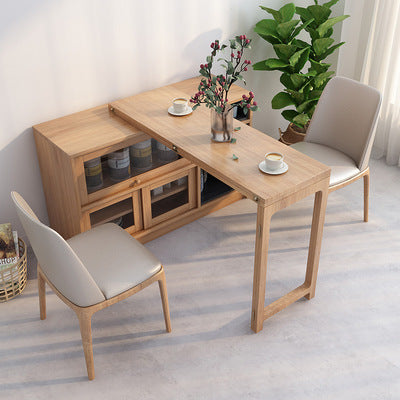 Limited time sale -2020 New Design Multifunction Dining Table with Cabinet(without folding chairs storage function)