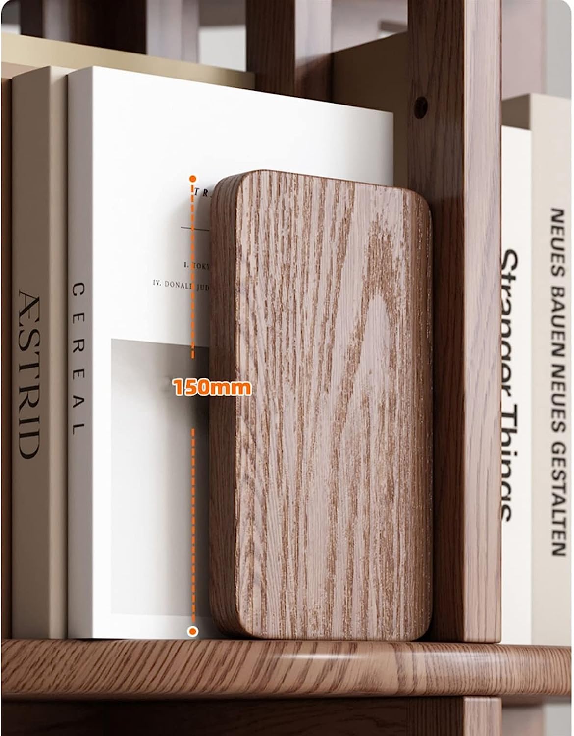 Limited time sale -360° Rotating Solid Wood Bookshelf