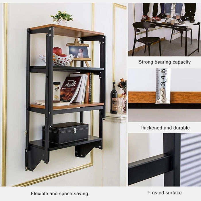 Wall Mounted Convertible Shelf and Table