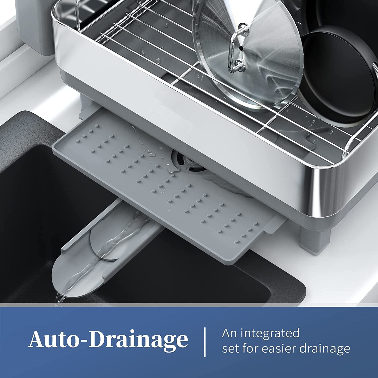 Limited time sale -Double Layer Stainless Steel Dish Drying Rack