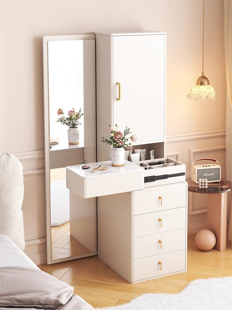 Nordic Dressing Table with Full Body Mirror And Drawers