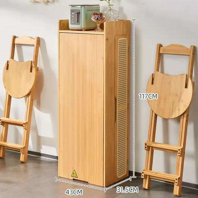 Limited time sale -Folding Bamboo Bar Table with Storage Rack