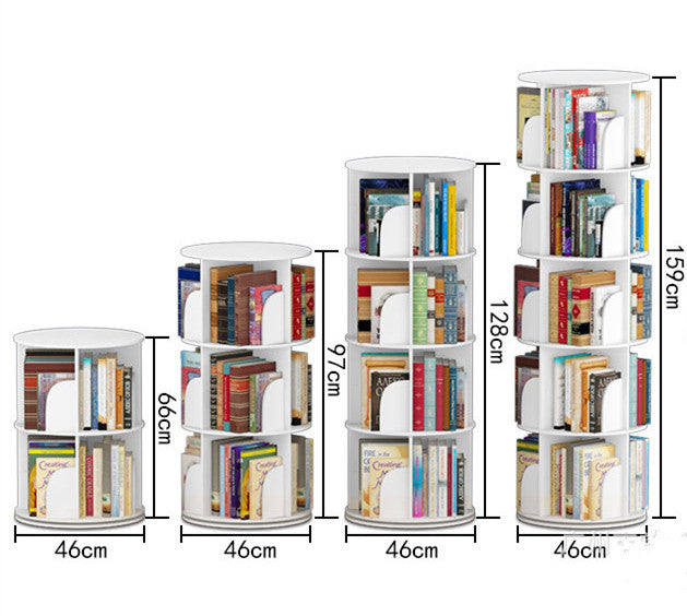 Limited time sale -2-5 Tier 360° Rotating Stackable Shelves Bookshelf Organizer