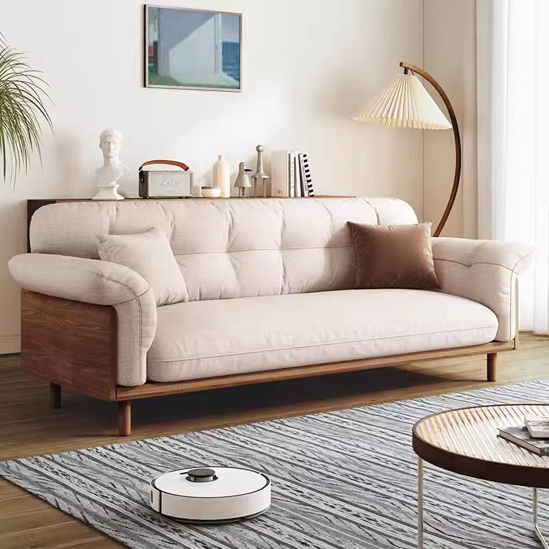 Limited time sale -Japandi Style Upholstered Cotton Linen Sofa